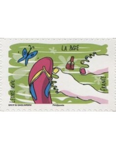 Timbre Poste Autoadhesif Obli N° 1299 philatelie foxtimbre