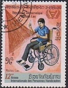 Timbre Poste Laos N° 0369 Obli philatelie foxtimbre