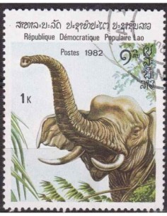 Timbre Poste Laos N° 0376 Obli philatelie foxtimbre