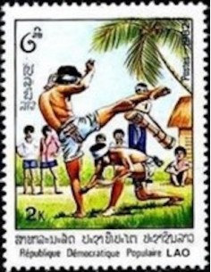 Timbre Poste Laos N° 0384 Obli philatelie foxtimbre