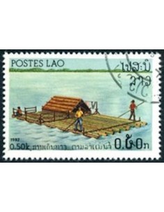 Timbre Poste Laos N° 0412 Obli philatelie foxtimbre