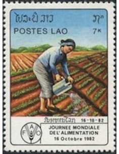 Timbre Poste Laos N° 0436 Obli philatelie foxtimbre