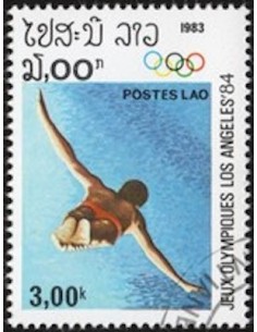 Timbre Poste Laos N° 0451 Obli philatelie foxtimbre