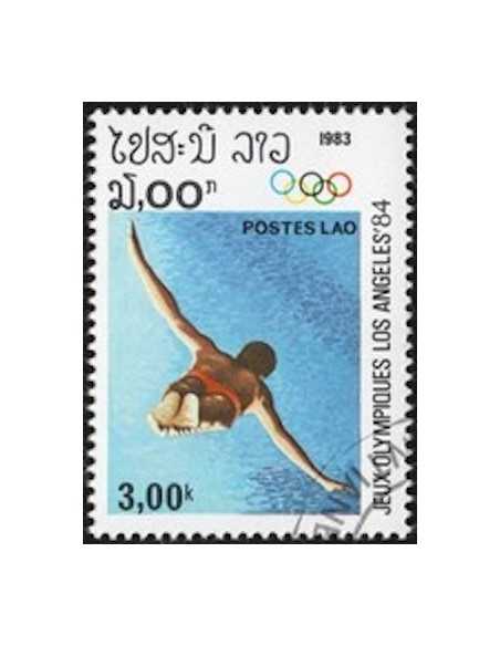 Timbre Poste Laos N° 0451 Obli philatelie foxtimbre