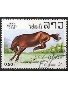 Timbre Poste Laos N° 0454 Obli philatelie foxtimbre