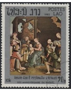 Timbre Poste Laos N° 0465 Obli philatelie foxtimbre