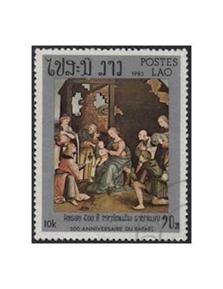 Timbre Poste Laos N° 0465 Obli philatelie foxtimbre