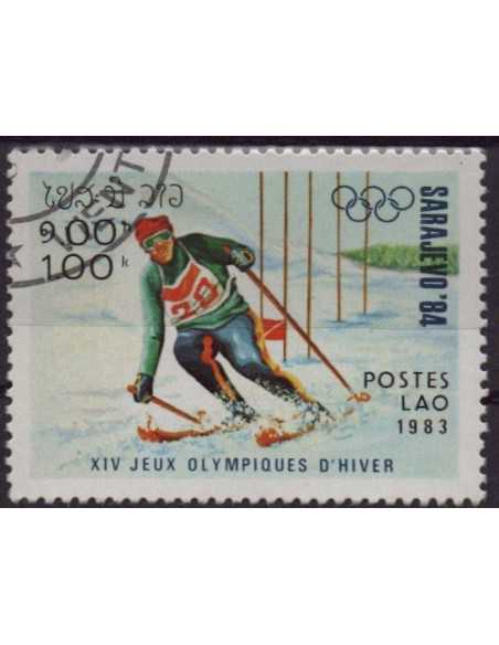 Timbre Poste Laos N° 0488 Obli philatelie foxtimbre