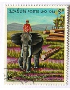 Timbre Poste Laos N° 0514 Obli philatelie foxtimbre