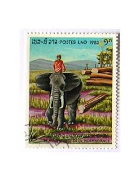 Timbre Poste Laos N° 0514 Obli philatelie foxtimbre