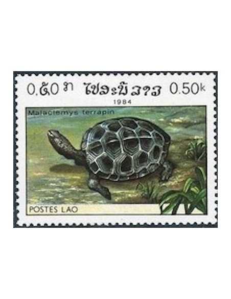 Timbre Poste Laos N° 0597 Obli philatelie foxtimbre