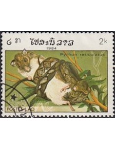 Timbre Poste Laos N° 0599 Obli philatelie foxtimbre