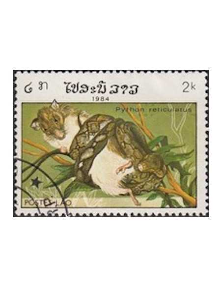 Timbre Poste Laos N° 0599 Obli philatelie foxtimbre