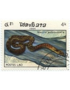 Timbre Poste Laos N° 0602 Obli philatelie foxtimbre