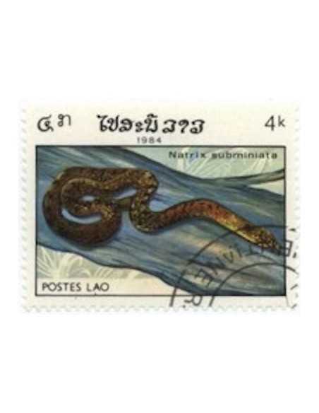 Timbre Poste Laos N° 0602 Obli philatelie foxtimbre