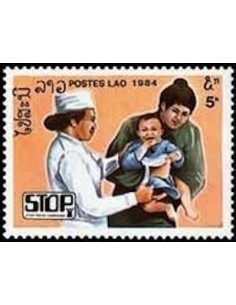 Timbre Poste Laos N° 0604 Obli philatelie foxtimbre