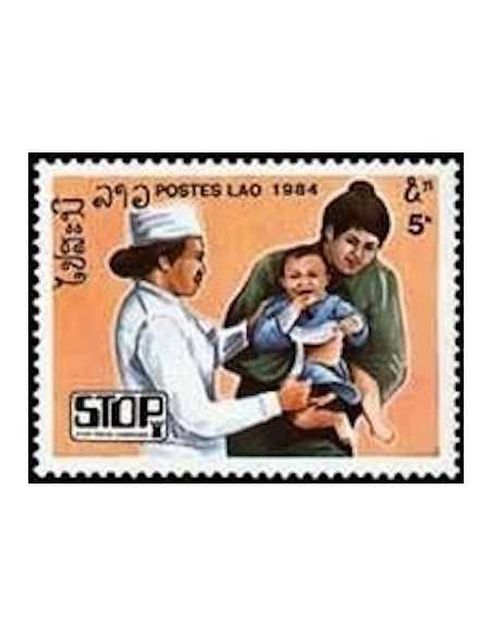 Timbre Poste Laos N° 0604 Obli philatelie foxtimbre