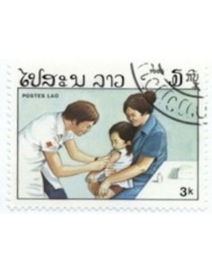 Timbre Poste Laos N° 0673 Obli philatelie foxtimbre