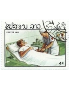 Timbre Poste Laos N° 0674 Obli philatelie foxtimbre