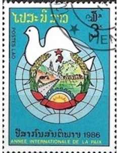 Timbre Poste Laos N° 0743 Obli philatelie foxtimbre