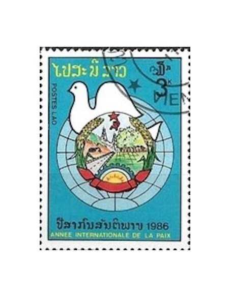 Timbre Poste Laos N° 0743 Obli philatelie foxtimbre