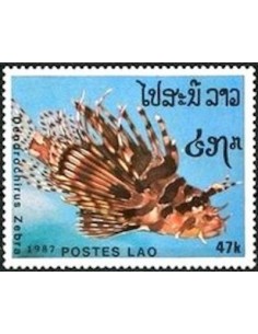 Timbre Poste Laos N° 0822 Obli philatelie foxtimbre