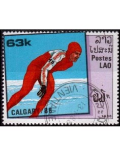 Timbre Poste Laos N° 0842 Obli philatelie foxtimbre