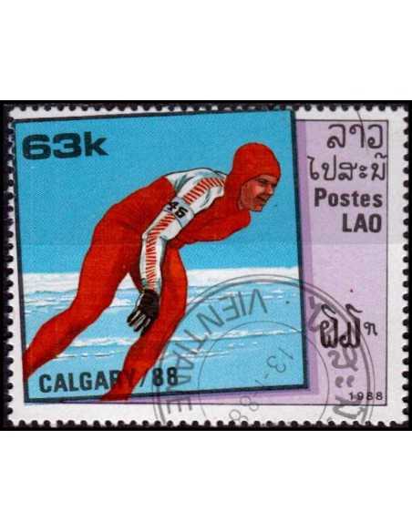 Timbre Poste Laos N° 0842 Obli philatelie foxtimbre