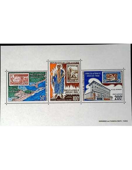 Timbre Poste Bloc feillet Cote d'ivoire N° 04 N** philatelie foxtimbre