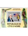 Timbre Poste Bloc feillet Cote d'ivoire N° 06 N** philatelie foxtimbre