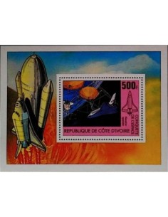 Timbre Poste Bloc feillet Cote d'ivoire N° 17 N** philatelie foxtimbre