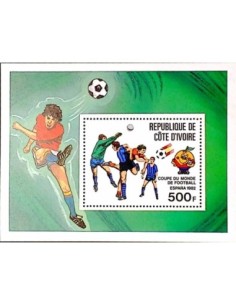 Timbre Poste Bloc feillet Cote d'ivoire N° 19 N** philatelie foxtimbre