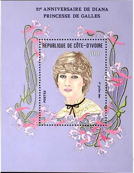 Timbre Poste Bloc feillet Cote d'ivoire N° 21 N** philatelie foxtimbre