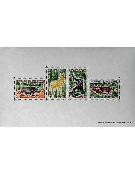 Timbre Poste Bloc feillet Cote d'ivoire N° 02 N* philatelie foxtimbre