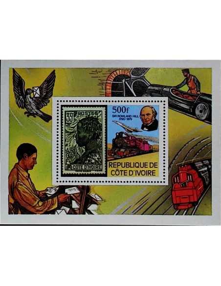 Timbre Poste Bloc feillet Cote d'ivoire N° 14 N* philatelie foxtimbre