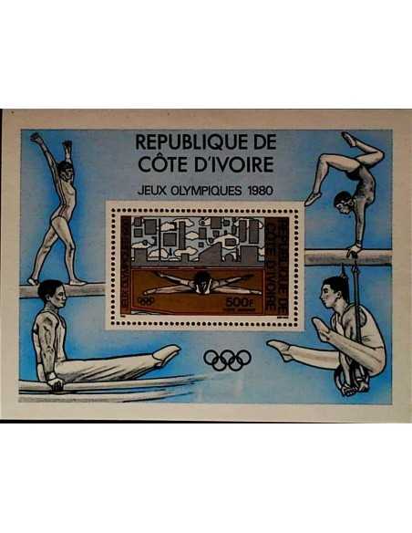 Timbre Poste Bloc feillet Cote d'ivoire N° 16 N* philatelie foxtimbre