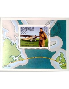 Timbre Poste Bloc feillet Cote d'ivoire N° 07 Obli philatelie foxtimbre