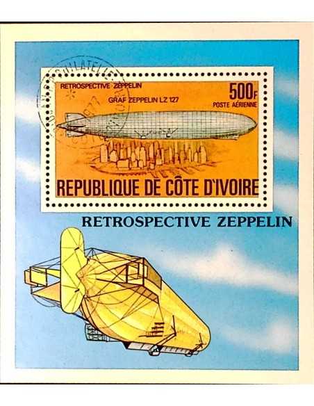 Timbre Poste Bloc feillet Cote d'ivoire N° 08 Obli philatelie foxtimbre