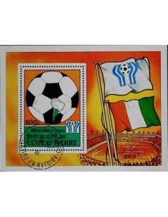 Timbre Poste Bloc feillet Cote d'ivoire N° 12 Obli philatelie foxtimbre