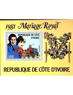 Timbre Poste Bloc feillet Cote d'ivoire N° 18 Obli philatelie foxtimbre