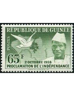 Timbre Poste GUINEE N° 0006 Neuf * philatelie foxtimbre