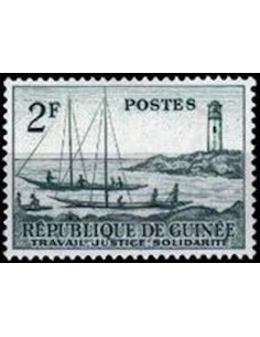 Timbre Poste GUINEE N° 0009 Neuf * philatelie foxtimbre