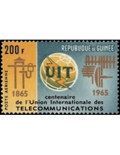 Timbre Poste GUINEE PA N° 055 Neuf * philatelie foxtimbre