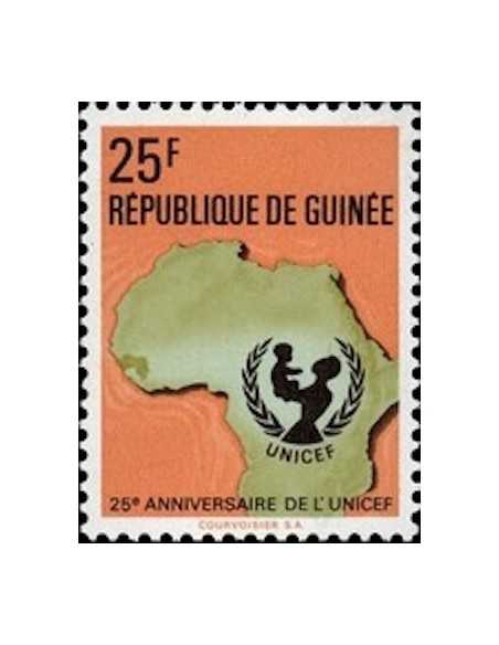 Timbre Poste GUINEE N° 0446 Obli philatelie foxtimbre