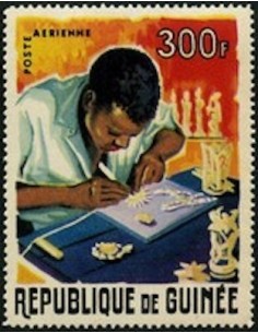 Timbre Poste GUINEE PA N° 053 Obli philatelie foxtimbre