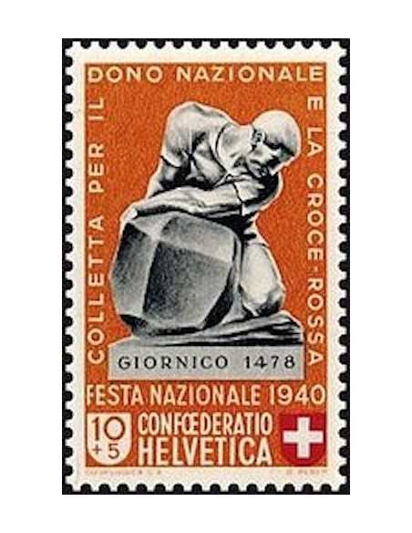 Timbre Poste Suisse N° 0350 Neuf ** philatelie foxtimbre