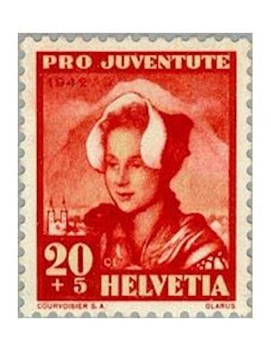 Timbre Poste Suisse N° 0382 Neuf ** philatelie foxtimbre