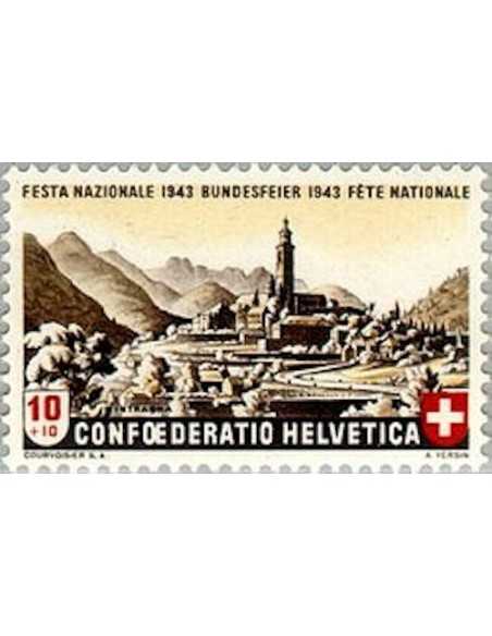 Timbre Poste Suisse N° 0385 Neuf ** philatelie foxtimbre