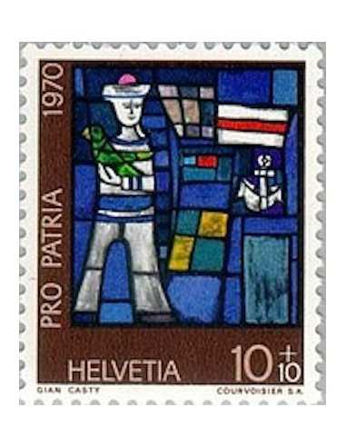 Timbre Poste Suisse N° 0857 Neuf ** philatelie foxtimbre