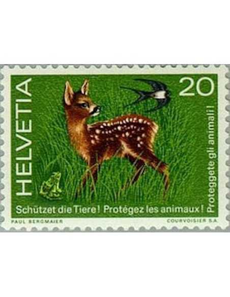Timbre Poste Suisse N° 1009 Neuf ** philatelie foxtimbre